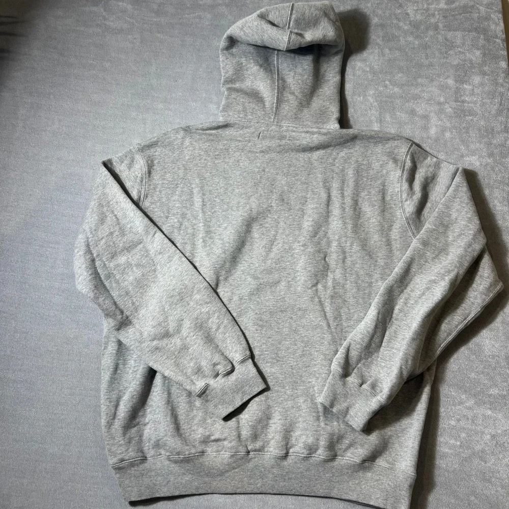 Polo Ralph Lauren Mens XL Heather Gray Fleece Pullover Hoodie Navy Pony Logo - Picture 6 of 6